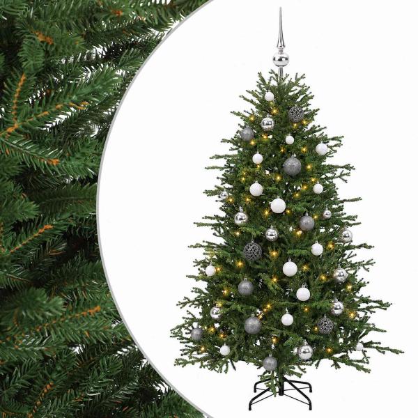 Künstlicher Weihnachtsbaum mit Weihnachtskugel 120 cm 150 LEDs