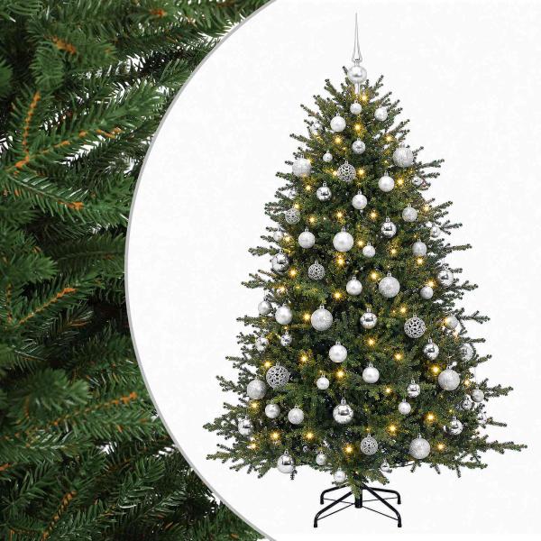 Künstlicher Weihnachtsbaum mit Weihnachtskugel 180 cm 300 LEDs