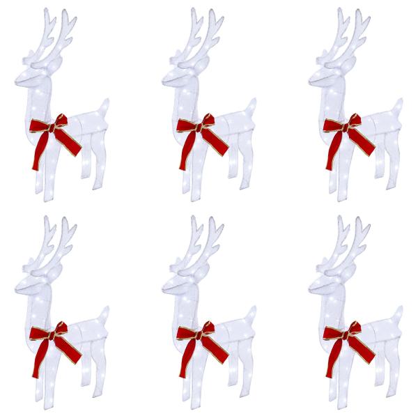 Weihnachtsrentier 6 stk. 240 LEDs Kaltweiß