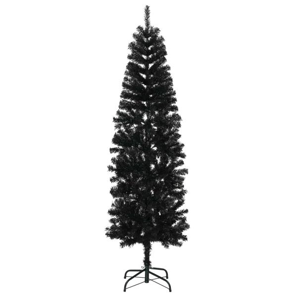 Künstlicher schlanker Weihnachtsbaum 240 cm PVC und Stahl