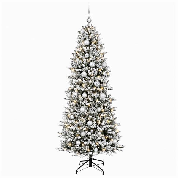 Künstlicher Weihnachtsbaum mit Weihnachtskugel 180 cm 300 LEDs