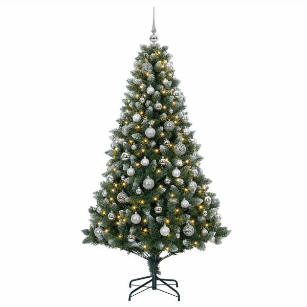 Künstlicher Weihnachtsbaum mit Kugel 180 cm 300 LEDs