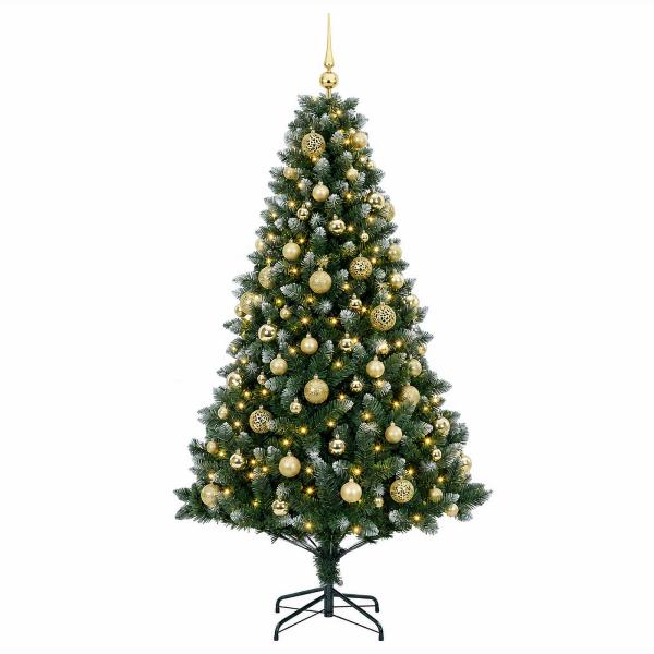Künstlicher Weihnachtsbaum mit Kugel 240 cm 300 LEDs
