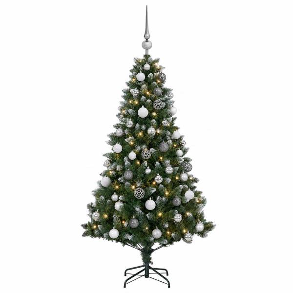 Künstlicher Weihnachtsbaum mit Kugel 150 cm 150 LEDs