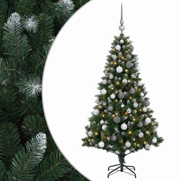 Künstlicher Weihnachtsbaum mit Kugel 120 cm 150 LEDs