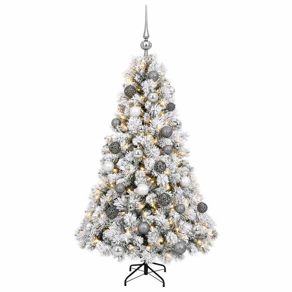 Künstlicher Weihnachtsbaum mit Weihnachtskugel 120 cm 150 LEDs