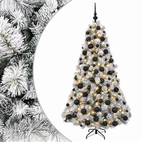 Künstlicher Weihnachtsbaum mit Weihnachtskugel 210 cm 300 LEDs