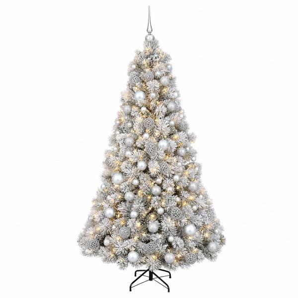 Künstlicher Weihnachtsbaum mit Weihnachtskugel 180 cm 300 LEDs