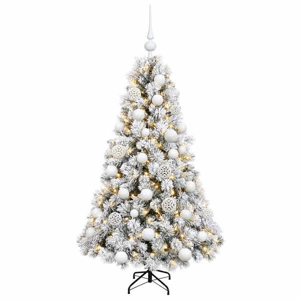 Künstlicher Weihnachtsbaum mit Weihnachtskugel 120 cm 150 LEDs