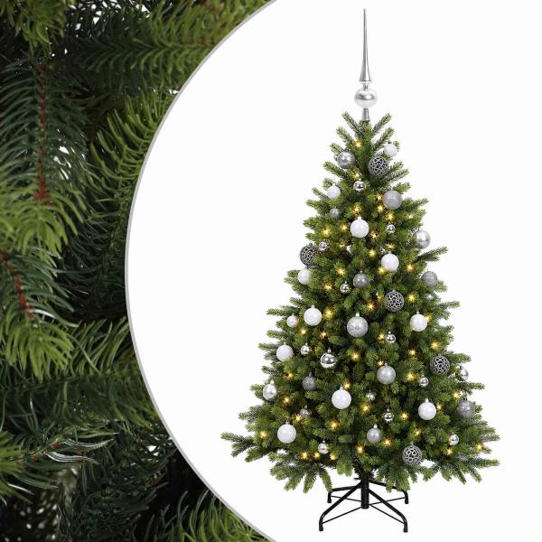 Künstlicher Weihnachtsbaum mit Weihnachtskugel 150 cm 150 LEDs
