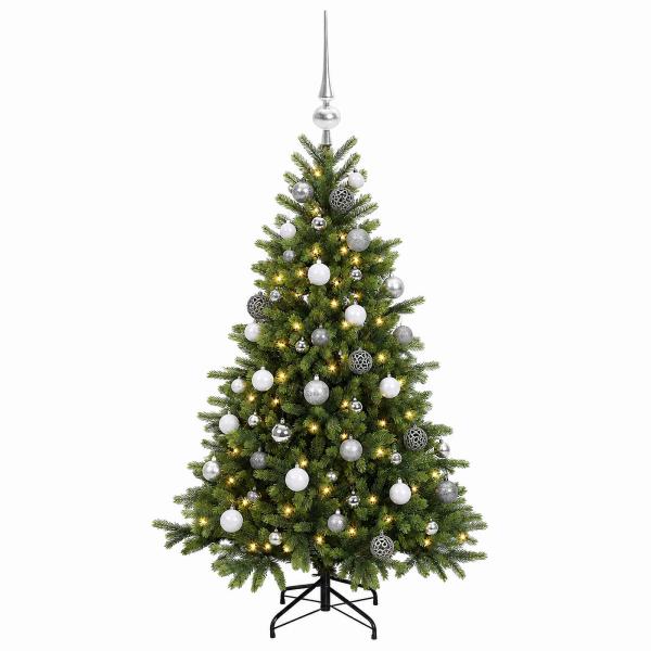 Künstlicher Weihnachtsbaum mit Weihnachtskugel 150 cm 150 LEDs