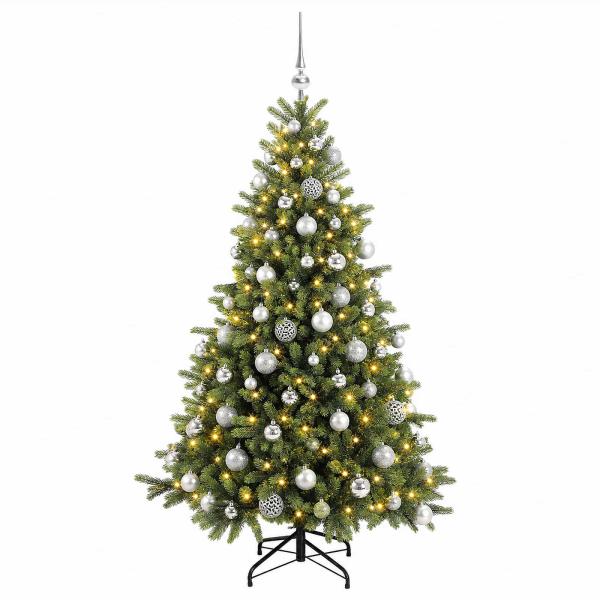 Künstlicher Weihnachtsbaum mit Weihnachtskugel 240 cm 300 LEDs