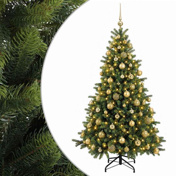 Künstlicher Weihnachtsbaum mit Weihnachtskugel 240 cm 300 LEDs