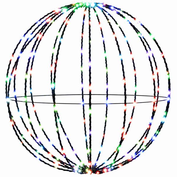 Weihnachts-Finial-Licht 2 stk. 240 LEDs Mehrfarbig