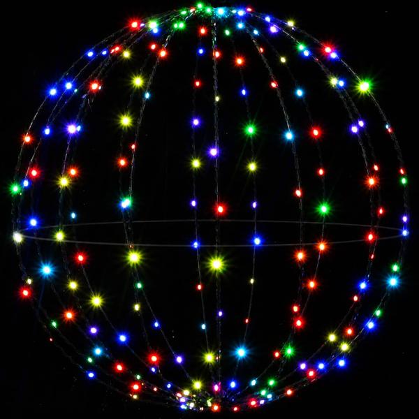 Weihnachts-Finial-Licht 2 stk. 240 LEDs Mehrfarbig