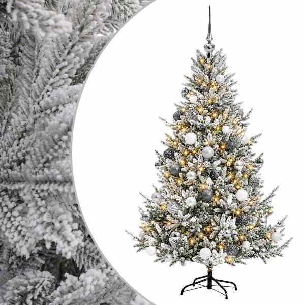 Künstlicher Weihnachtsbaum mit Weihnachtskugel 210 cm 300 LEDs