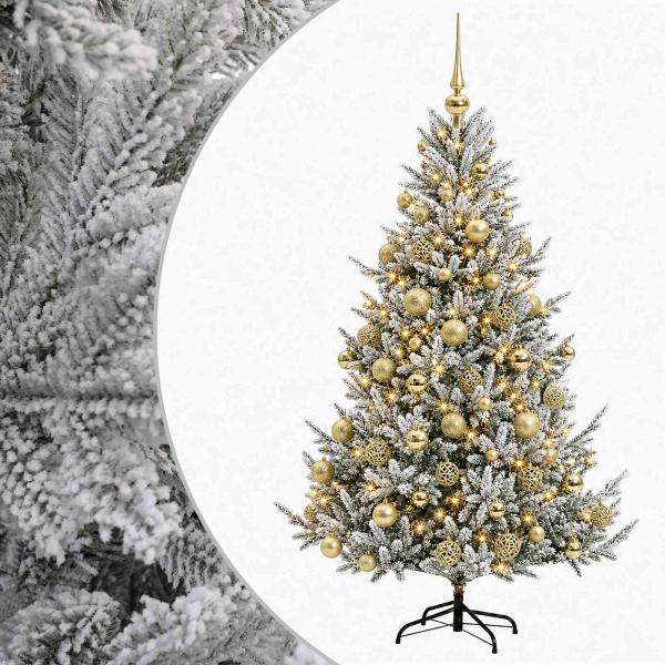 Künstlicher Weihnachtsbaum mit Weihnachtskugel 240 cm 300 LEDs