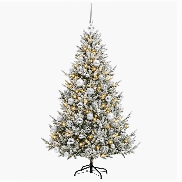 Künstlicher Weihnachtsbaum mit Weihnachtskugel 210 cm 300 LEDs