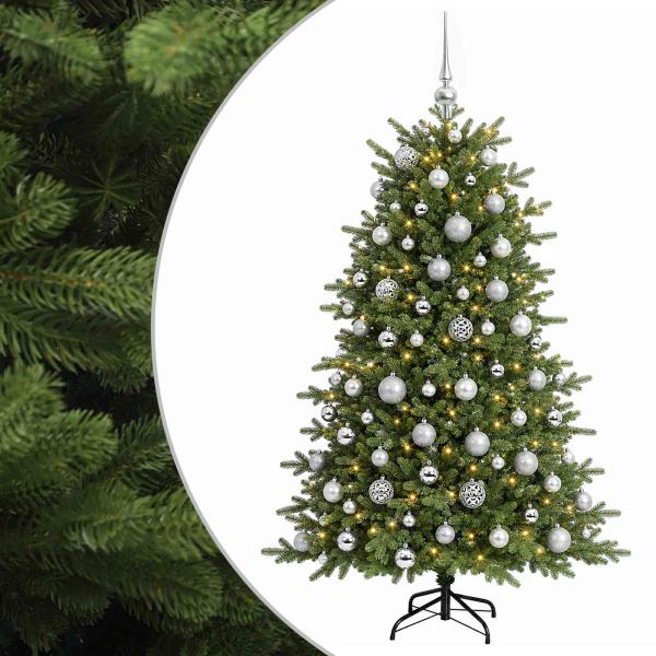 Künstlicher Weihnachtsbaum mit Weihnachtskugel 210 cm 300 LEDs