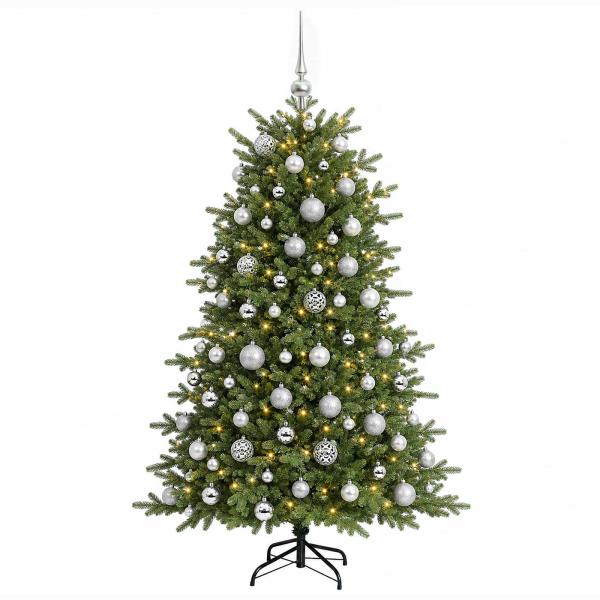 Künstlicher Weihnachtsbaum mit Weihnachtskugel 240 cm 300 LEDs
