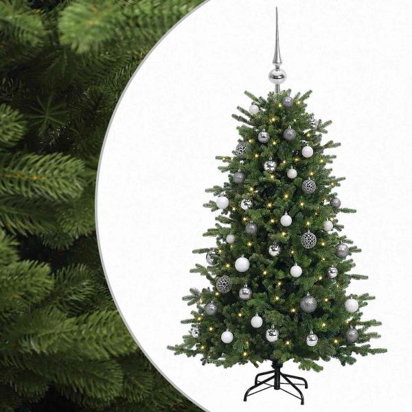 Künstlicher Weihnachtsbaum mit Weihnachtskugel 150 cm 150 LEDs