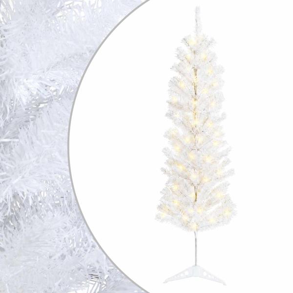 Künstlicher schlanker Weihnachtsbaum 120 cm 150 LEDs