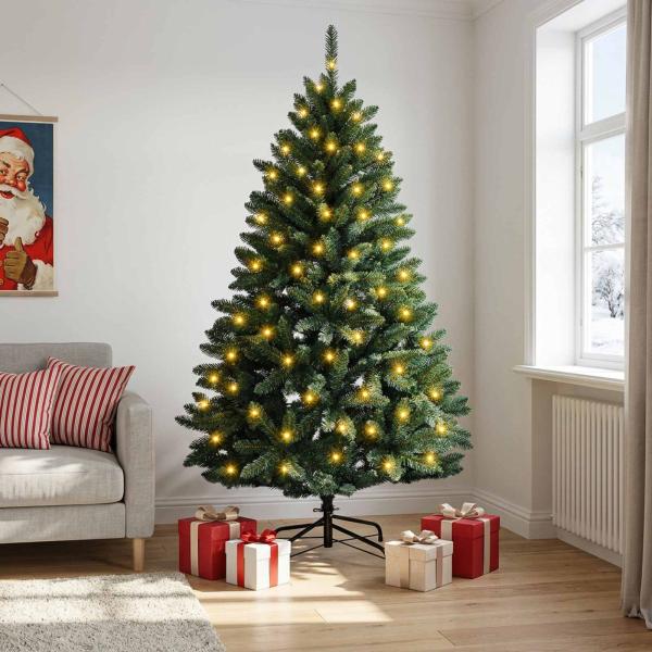 Künstlicher klappbarer Weihnachtsbaum 180 cm 300 LEDs