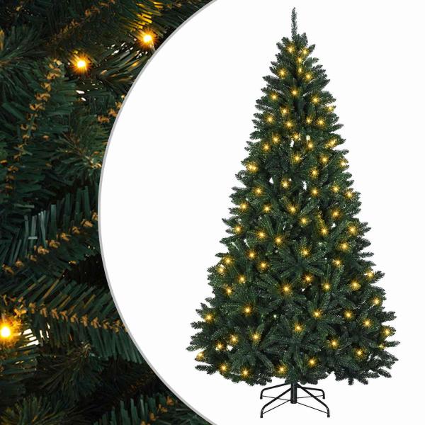 Künstlicher klappbarer Weihnachtsbaum 210 cm 400 LEDs