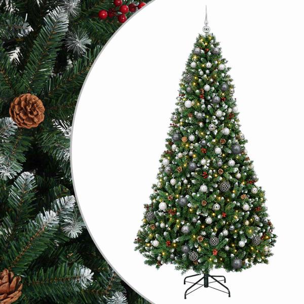 Künstlicher Weihnachtsbaum mit Kugel 180 cm 300 LEDs