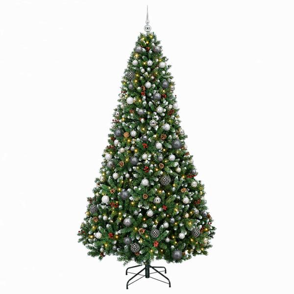Künstlicher Weihnachtsbaum mit Kugel 180 cm 300 LEDs