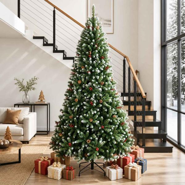 ARDEBO.de - Künstlicher klappbarer Weihnachtsbaum 300 cm PVC