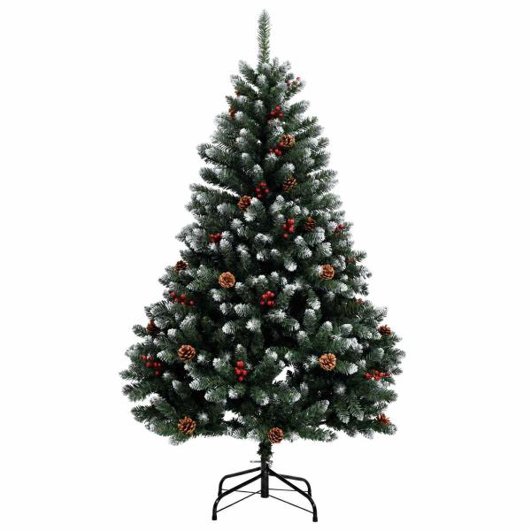Künstlicher Weihnachtsbaum Grün mit Weihnachtskugeln 180 cm