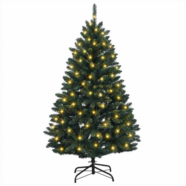 Künstlicher klappbarer Weihnachtsbaum 150 cm 150 LEDs