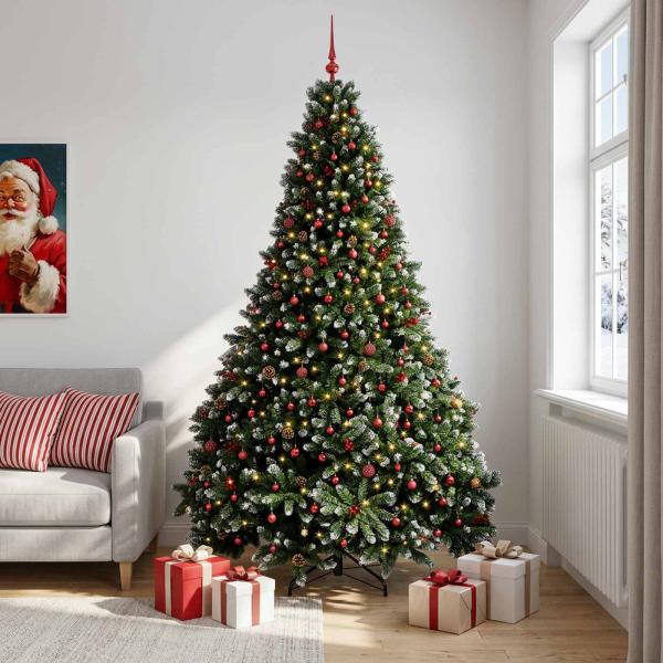 Künstlicher Weihnachtsbaum Grün mit Weihnachtskugel 300 cm