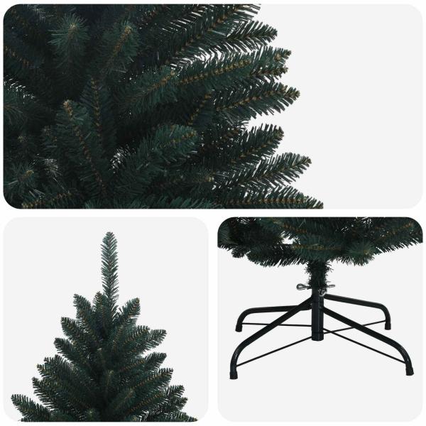 Künstlicher klappbarer Weihnachtsbaum 120 cm PVC Dunkelgrün