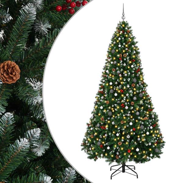 Künstlicher Weihnachtsbaum mit Kugel 270 cm 300 LEDs