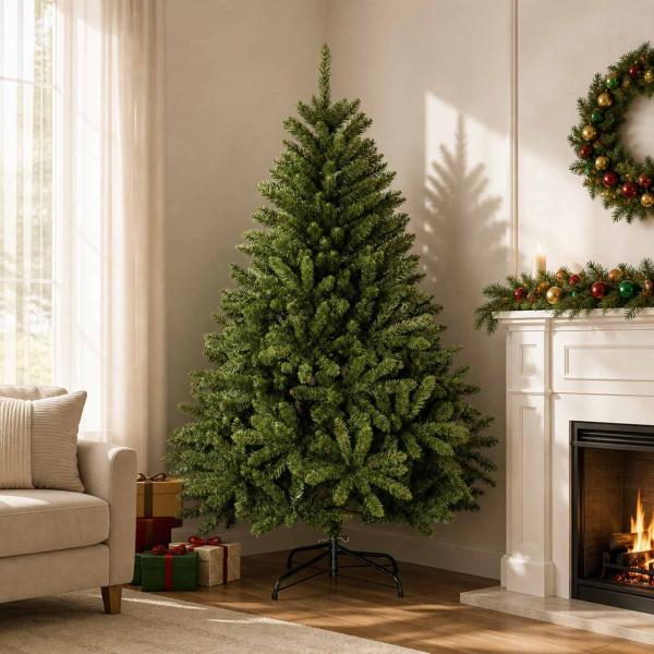 ARDEBO.de - Künstlicher klappbarer Weihnachtsbaum 180 cm PVC Hellgrün