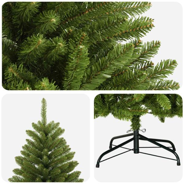Künstlicher klappbarer Weihnachtsbaum 180 cm PVC Hellgrün