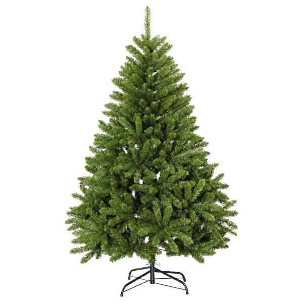 Künstlicher Weihnachtsbaum Hellgrün mit Kugeln 180 cm 300 LEDs