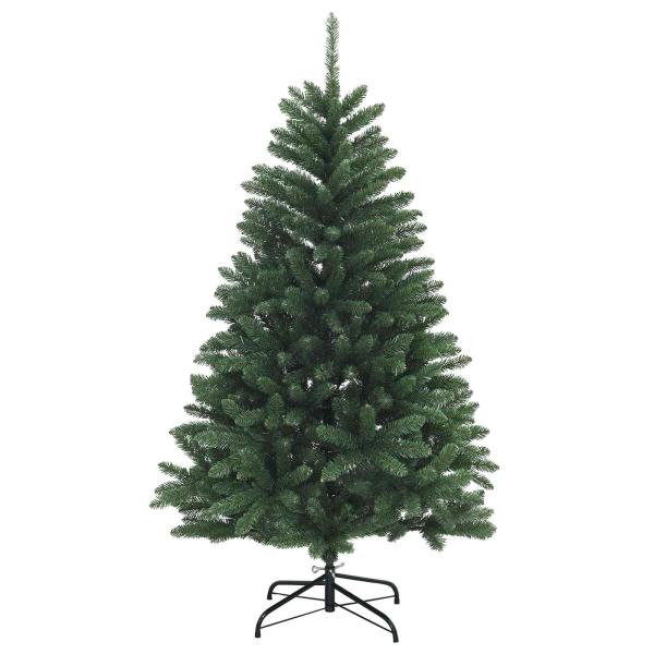 Künstlicher Weihnachtsbaum Mittelgrün mit Kugeln 180 cm