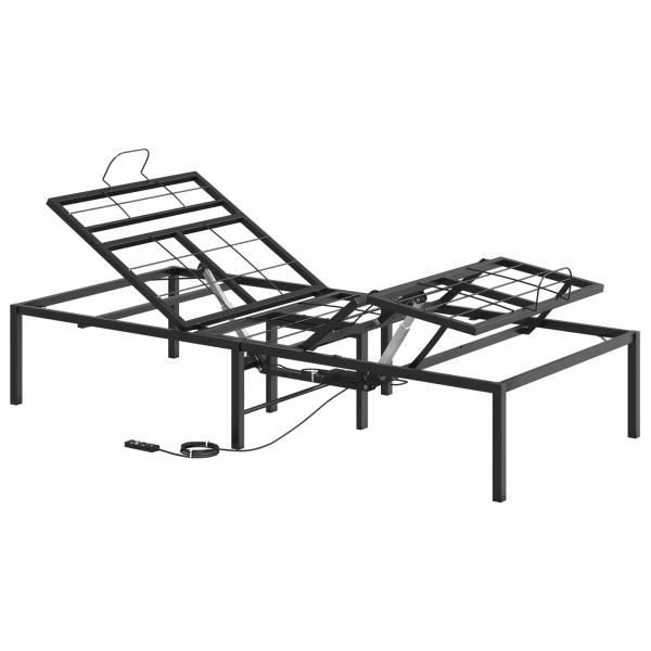 Elektrisch verstellbares Bettgestell Schwarz 200 x 70 x 33,5 cm