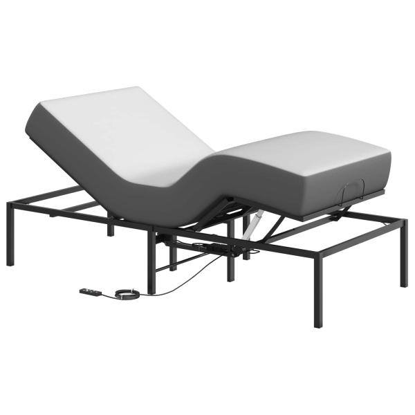 Elektrisch verstellbares Bettgestell Schwarz 200 x 70 x 33,5 cm