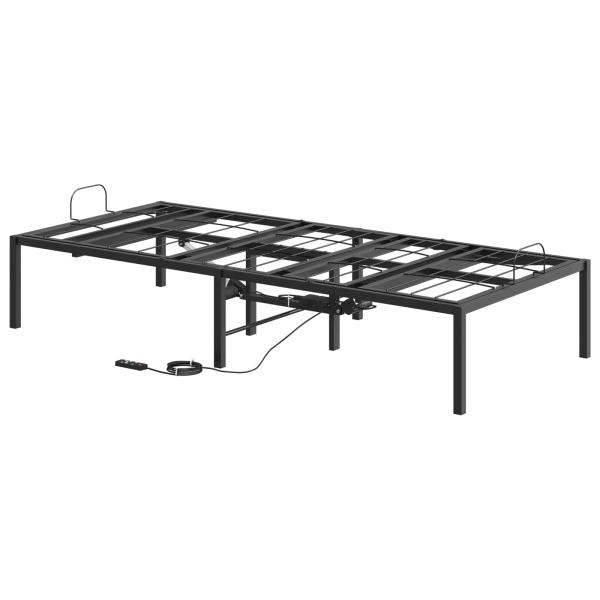 Elektrisch verstellbares Bettgestell Schwarz 200 x 80 x 33,5 cm