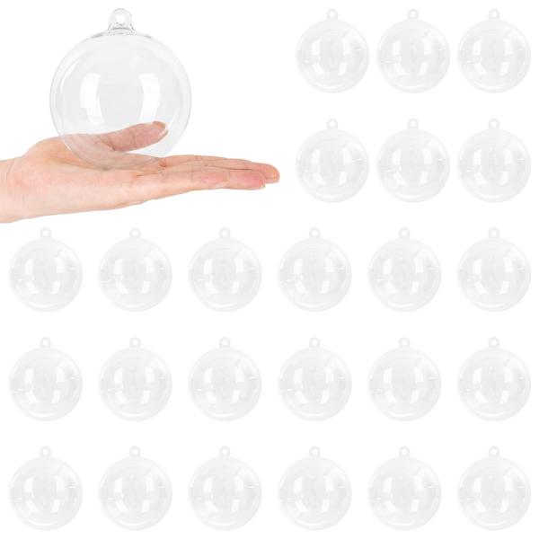 Weihnachtsbaumkugel Set XL 25 stk. Transparent