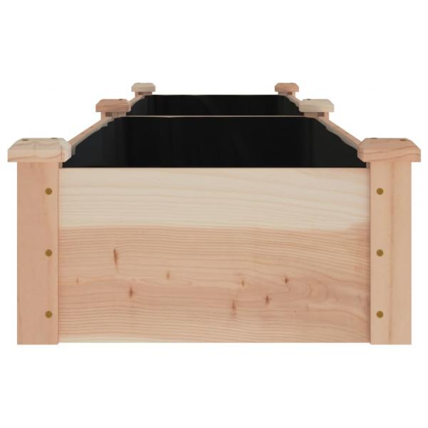 Hochbeet mit Einsatz 240x45x25 cm Massivholz Tanne