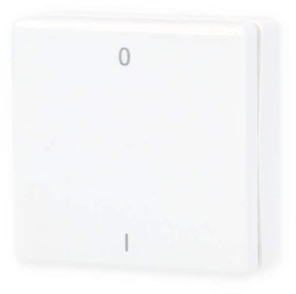 ARDEBO.de Eltako FMH2-wg, Funk-Minihandsender 2 Signale, reinweiß glänzend, lasergraviert 0 + I (30000755)
