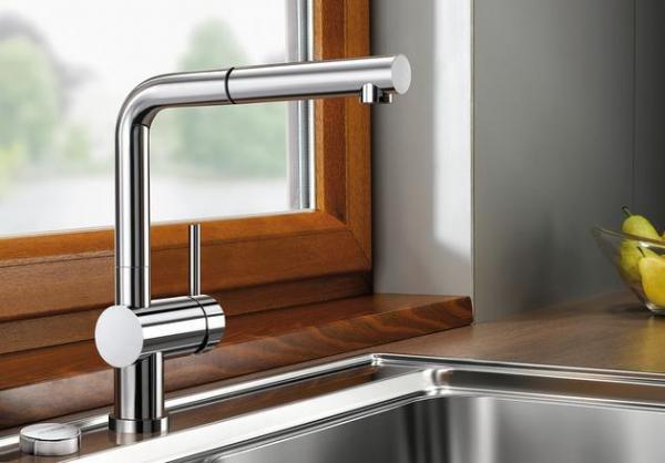 Blanco Linus-S-F Einhebelmischer, Vorfenstermontage, Hochdruck, chrom (514023)