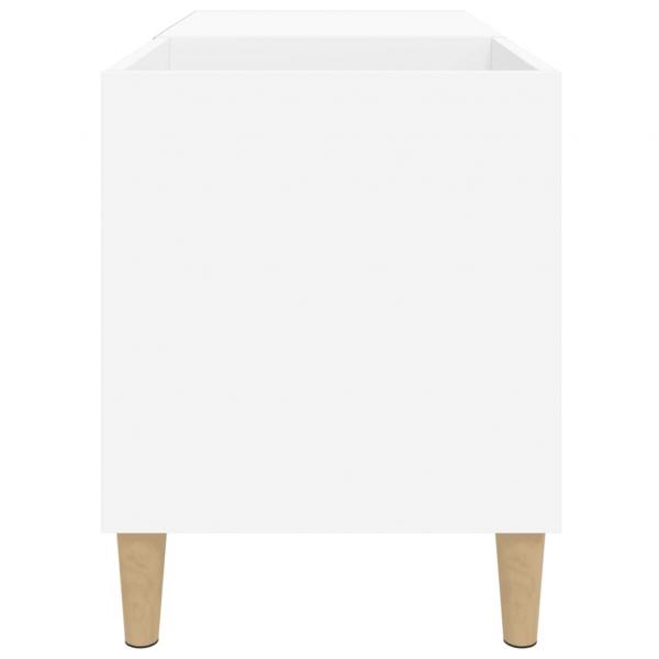Plattenschrank Weiß 84,5x38x48 cm Holzwerkstoff