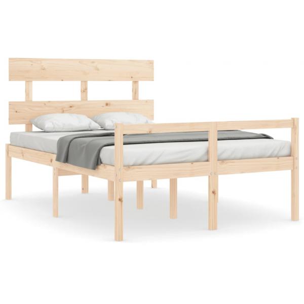 Seniorenbett mit Kopfteil 140x200 cm Massivholz