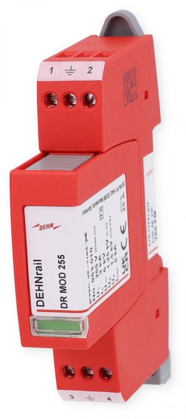 ARDEBO.de Dehn 953205 Zweipoliger, teilbarer Überspannungsableiter Typ 3, 2pol, 255V